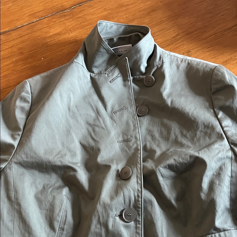 Akris Punto Olive Green Single-Breasted Blazer sz M-L - Picture 9 of 10